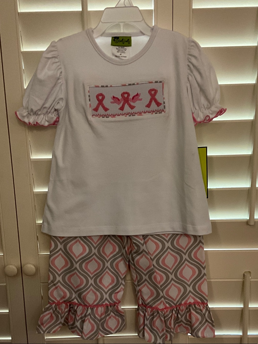 StellyBelly Breast Cancer awareness Pant set. Super CUTE